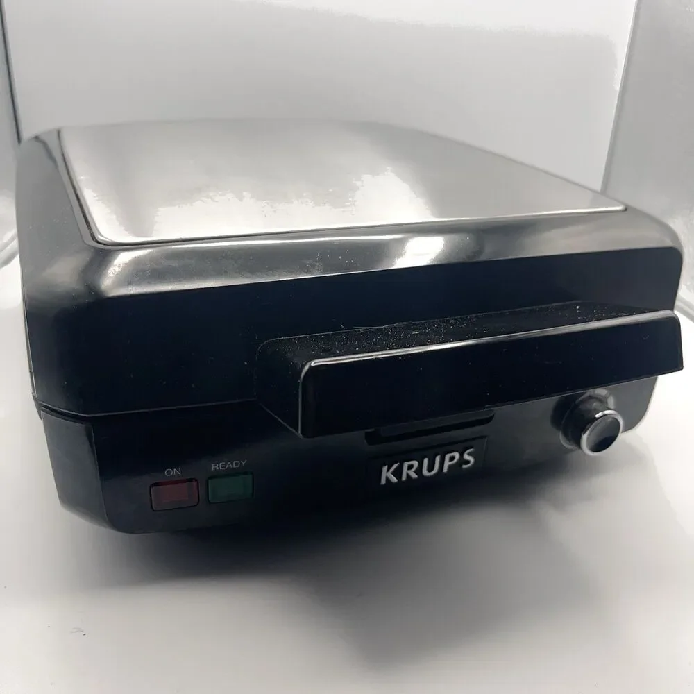 KRUPS Belgian Waffle Maker: Stainless Steel, Clean Plates -Tested